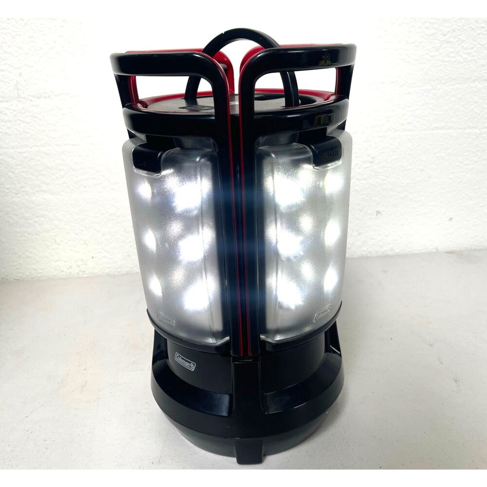 Coleman Quad Lantern 190 Lumens 75 hrs Run Time Rechargeable Battery Camping